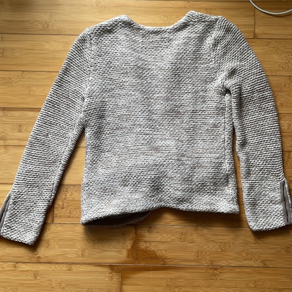 Ann Taylor Loft Sweater Jacket Chunky Knit Tan women’s size Small - Picture 6 of 7